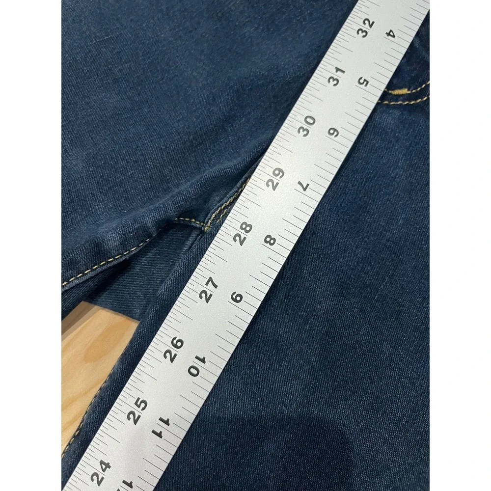 Michael Kors Izzy Skinny Jeans Womens 8‎ Dark Wash Stretch Denim Blue MK Logo